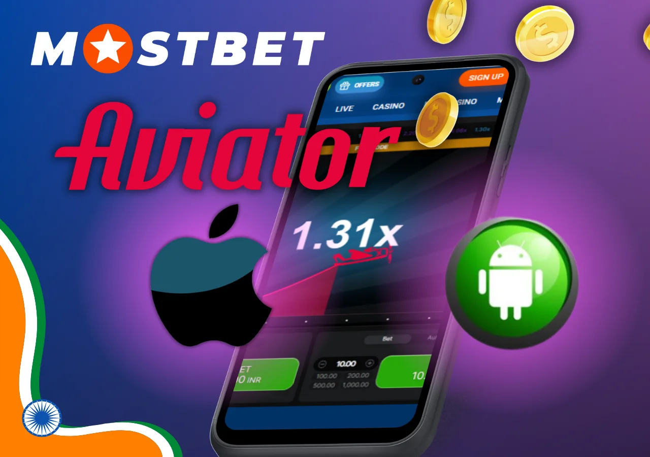 By downloading the Mostbet app, you can play Aviator on your mobile phone.